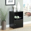 image:imageConvenience Concepts 151186W XTra Storage 1Door Cabinet WhiteBlack