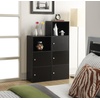 image:imageConvenience Concepts 151186W XTra Storage 1Door Cabinet WhiteBlack