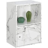 image:imageConvenience Concepts 151186W XTra Storage 1Door Cabinet WhiteWhite Marble