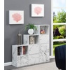 image:imageConvenience Concepts 151186W XTra Storage 1Door Cabinet WhiteWhite Marble