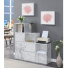 image:imageConvenience Concepts 151186W XTra Storage 1Door Cabinet WhiteWhite Marble