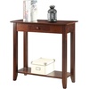 image:imageConvenience Concepts American Heritage 1 Drawer Hall Table with Shelf EspressoEspresso