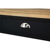 image:imageConvenience Concepts American Heritage 3 Tier Butcher Block Kitchen Cart with Drawers BlackButcher BlockBlackButcher Block