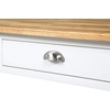 image:imageConvenience Concepts American Heritage 3 Tier Butcher Block Kitchen Cart with Drawers WhiteButcher Block