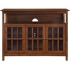 image:imageConvenience Concepts Big Sur Deluxe TV Stand with Storage Cabinets and Shelf for TVs up to 55 Inches WhiteDark Walnut