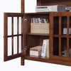image:imageConvenience Concepts Big Sur Deluxe TV Stand with Storage Cabinets and Shelf for TVs up to 55 Inches WhiteDark Walnut