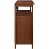 image:imageConvenience Concepts Big Sur Deluxe TV Stand with Storage Cabinets and Shelf for TVs up to 55 Inches WhiteDark Walnut