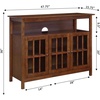 image:imageConvenience Concepts Big Sur Deluxe TV Stand with Storage Cabinets and Shelf for TVs up to 55 Inches WhiteDark Walnut