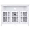 image:imageConvenience Concepts Big Sur Deluxe TV Stand with Storage Cabinets and Shelf for TVs up to 55 Inches WhiteWhite