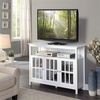 image:imageConvenience Concepts Big Sur Deluxe TV Stand with Storage Cabinets and Shelf for TVs up to 55 Inches WhiteWhite