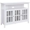 image:imageConvenience Concepts Big Sur Deluxe TV Stand with Storage Cabinets and Shelf for TVs up to 55 Inches WhiteWhite