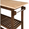 image:imageConvenience Concepts Designs2Go 3 Tier Butcher Block Kitchen Prep Island 40  3 Tier Modern Cooking Cart with Drawer Food Serving Station for Kitchen Dining Room Dark Green SageEspressoButcher Block
