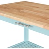 image:imageConvenience Concepts Designs2Go 3 Tier Butcher Block Kitchen Prep Island 40  3 Tier Modern Cooking Cart with Drawer Food Serving Station for Kitchen Dining Room Dark Green SageSea Foam BlueButcher Block