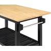 image:imageConvenience Concepts Designs2Go 3 Tier Butcher Block Kitchen Prep Island 40  3 Tier Modern Cooking Cart with Drawer Food Serving Station for Kitchen Dining Room Dark Green SageBlack