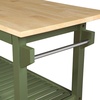 image:imageConvenience Concepts Designs2Go 3 Tier Butcher Block Kitchen Prep Island 40  3 Tier Modern Cooking Cart with Drawer Food Serving Station for Kitchen Dining Room Dark Green SageDark Sage GreenButcher Block