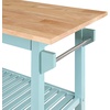 image:imageConvenience Concepts Designs2Go 3 Tier Butcher Block Kitchen Prep Island 40  3 Tier Modern Cooking Cart with Drawer Food Serving Station for Kitchen Dining Room Dark Green SageSea Foam BlueButcher Block