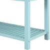 image:imageConvenience Concepts Designs2Go 3 Tier Butcher Block Kitchen Prep Island 40  3 Tier Modern Cooking Cart with Drawer Food Serving Station for Kitchen Dining Room Dark Green SageSea Foam BlueButcher Block