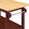 image:imageConvenience Concepts Designs2Go 3 Tier Butcher Block Kitchen Prep Island 40  3 Tier Modern Cooking Cart with Drawer Food Serving Station for Kitchen Dining Room Dark Green SageMahogany
