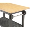 image:imageConvenience Concepts Designs2Go 3 Tier Butcher Block Kitchen Prep Island 40  3 Tier Modern Cooking Cart with Drawer Food Serving Station for Kitchen Dining Room Dark Green SageWirebrush Dark Gray