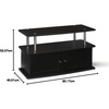 image:imageConvenience Concepts Designs2Go 40 inch TV Stand with 2 Storage Cabinets and Shelf EspressoEspresso