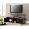 image:imageConvenience Concepts Designs2Go 55 inch TV Stand with 3 Storage Cabinets and Shelf Weathered GrayCherry