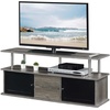 image:imageConvenience Concepts Designs2Go 55 inch TV Stand with 3 Storage Cabinets and Shelf Weathered GrayWeathered Gray