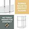 image:imageConvenience Concepts Designs2Go Classic Glass 3 Tier HalfCircle Entryway Table GlassHalfcircle Entryway Table