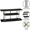 image:imageConvenience Concepts Designs2Go No Tools 46 inch 3 Tier Wide TV Stand BlackBlack