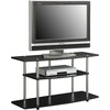 image:imageConvenience Concepts Designs2Go No Tools 46 inch 3 Tier Wide TV Stand BlackBlack