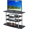 image:imageConvenience Concepts Designs2Go No Tools Wide Highboy 4 Tier TV Stand for TVs up to 46 Inches BlackBlack