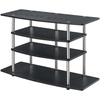 image:imageConvenience Concepts Designs2Go No Tools Wide Highboy 4 Tier TV Stand for TVs up to 46 Inches BlackBlack