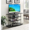 image:imageConvenience Concepts Designs2Go No Tools Wide Highboy 4 Tier TV Stand for TVs up to 46 Inches BlackBlack