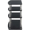 image:imageConvenience Concepts Designs2Go No Tools Wide Highboy 4 Tier TV Stand for TVs up to 46 Inches BlackBlack