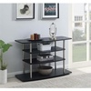image:imageConvenience Concepts Designs2Go No Tools Wide Highboy 4 Tier TV Stand for TVs up to 46 Inches BlackBlack