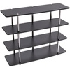 image:imageConvenience Concepts Designs2Go No Tools XL Highboy 4Tier TV Stand 4725  Entertainment Center for TVs up to 55 Inches Modern TV Console with Shelves for Living Room Family Room Light OakBlack