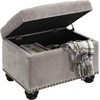 image:imageConvenience Concepts Designs4Comfort 5th Avenue Storage Ottoman 24  Contemporary Foot Stool and Seat with Hinged Lid for Living Room Dining Room Office Den Tan FabricVelvet Light Taupe