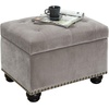 image:imageConvenience Concepts Designs4Comfort 5th Avenue Storage Ottoman 24  Contemporary Foot Stool and Seat with Hinged Lid for Living Room Dining Room Office Den Tan FabricVelvet Light Taupe