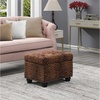 image:imageConvenience Concepts Designs4Comfort 5th Avenue Storage Ottoman 24  Contemporary Foot Stool and Seat with Hinged Lid for Living Room Dining Room Office Den Tan FabricForest Leopard Print Fabric