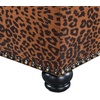 image:imageConvenience Concepts Designs4Comfort 5th Avenue Storage Ottoman 24  Contemporary Foot Stool and Seat with Hinged Lid for Living Room Dining Room Office Den Tan FabricForest Leopard Print Fabric