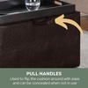 image:imageConvenience Concepts Designs4Comfort Accent Storage Ottoman 2275  Modern Foot Stool with Decorative Tray for Living Room Dining Room Office Black Faux LeatherEspresso Faux Leather