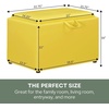 image:imageConvenience Concepts Designs4Comfort Accent Storage Ottoman 2275  Modern Foot Stool with Decorative Tray for Living Room Dining Room Office Black Faux LeatherYellow Faux Leather