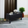 image:imageConvenience Concepts Designs4Comfort Brentwood Storage Ottoman with Reversible Trays Black Faux LeatherBlackBlack Faux LeatherBlack