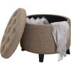 image:imageConvenience Concepts Designs4Comfort Storage Ottoman Dark Blue FabricSandstone Fabric