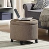 image:imageConvenience Concepts Designs4Comfort Storage Ottoman Dark Blue FabricSandstone Fabric