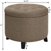 image:imageConvenience Concepts Designs4Comfort Storage Ottoman Dark Blue FabricSandstone Fabric