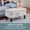 image:imageConvenience Concepts Designs4Comfort Winslow Storage Ottoman Bench 32  Transitional Upholstered Footstool amp Seat for Living Room Entryway Hallway amp Bedroom Butterfly FabricButterfly Fabric
