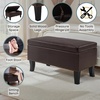 image:imageConvenience Concepts Designs4Comfort Winslow Storage Ottoman Bench 32  Transitional Upholstered Footstool amp Seat for Living Room Entryway Hallway amp Bedroom Butterfly FabricEspresso