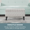 image:imageConvenience Concepts Designs4Comfort Winslow Storage Ottoman Bench 32  Transitional Upholstered Footstool amp Seat for Living Room Entryway Hallway amp Bedroom Butterfly FabricRibbon Pattern Fabric