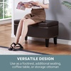 image:imageConvenience Concepts Designs4Comfort Winslow Storage Ottoman Bench 32  Transitional Upholstered Footstool amp Seat for Living Room Entryway Hallway amp Bedroom Butterfly FabricEspresso