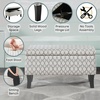 image:imageConvenience Concepts Designs4Comfort Winslow Storage Ottoman Bench 32  Transitional Upholstered Footstool amp Seat for Living Room Entryway Hallway amp Bedroom Butterfly FabricRibbon Pattern Fabric